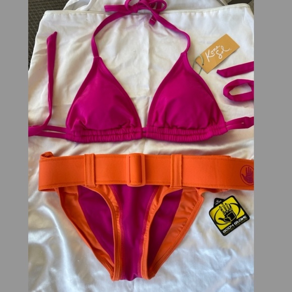 Body Glove / Kona Sol Other - BODY GLOVE BELTED BIKINI BOTTOM w KONA SOL MATCHING TOP NWT READ